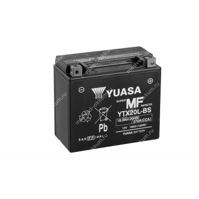 GS Yuasa 18 Ач YTX20L-BS