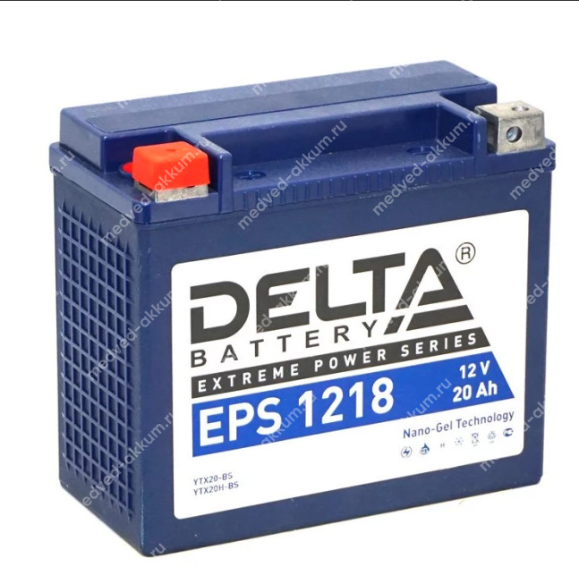 Delta EPS 1218 20 Ач YTX20H-BS,YTX20-BS