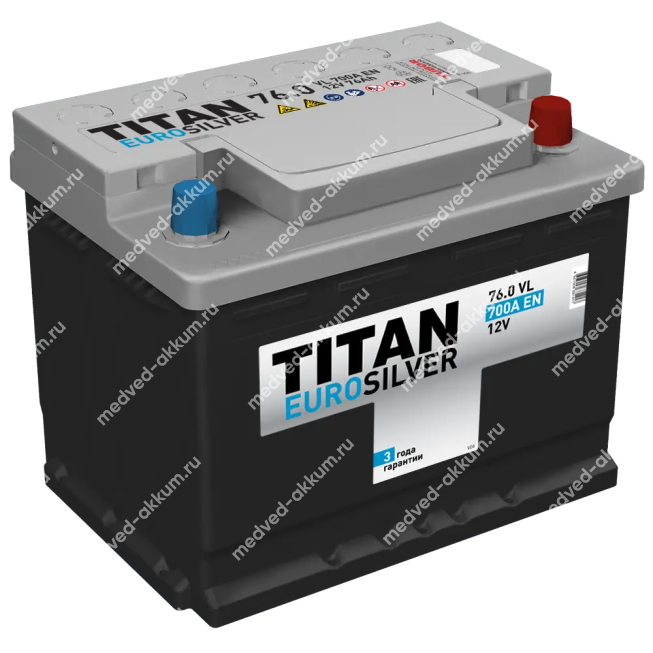 Titan Eurosilver 76 Ач обр. L3