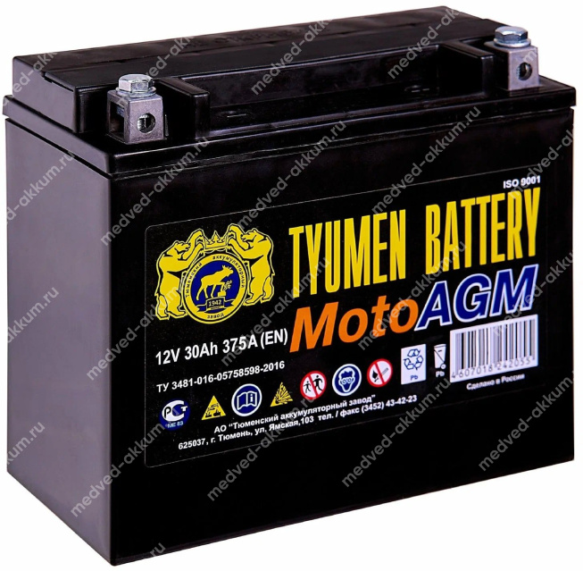 Тюмень AGM 30 Ач