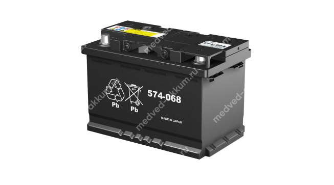 GS Yuasa 74 Ач обр. EU-574-068 L3