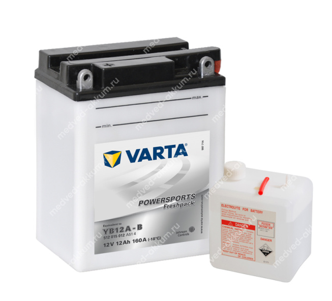 Varta 12 Ач 512012012 (YB12A-B)