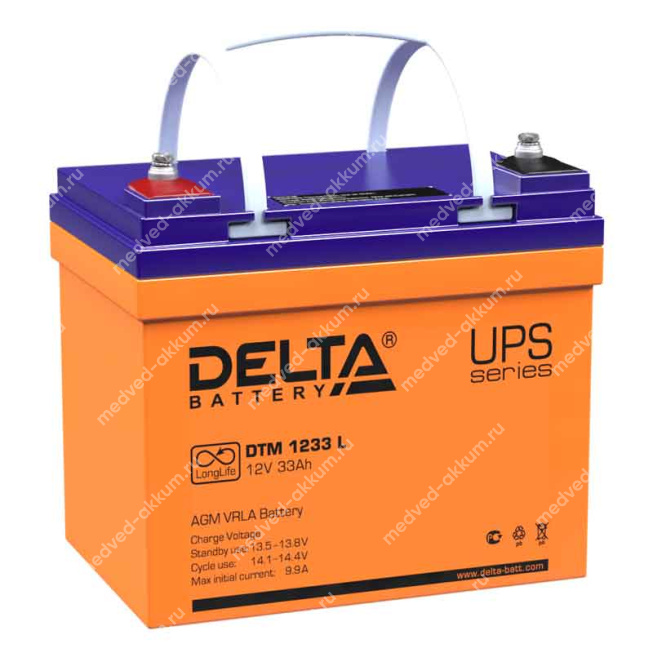 Delta DTM 1233 L 12V 33 Ач