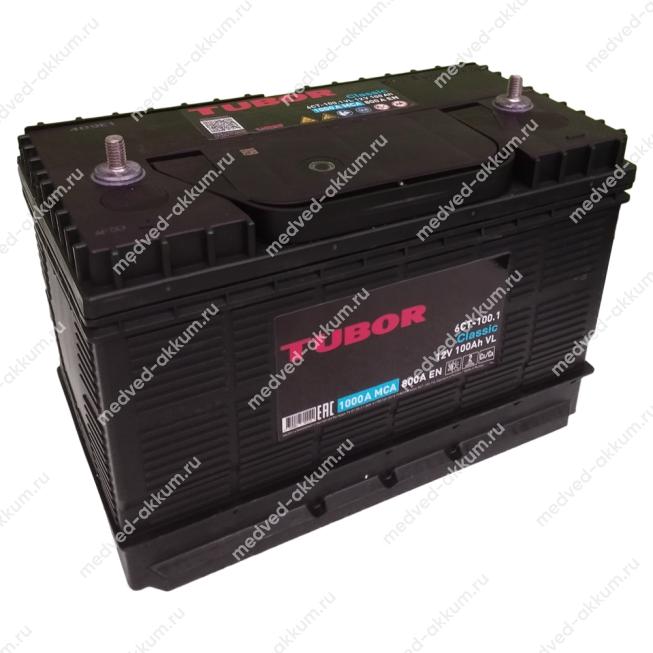 TUBOR Classic 100 Ач винт.к. D33