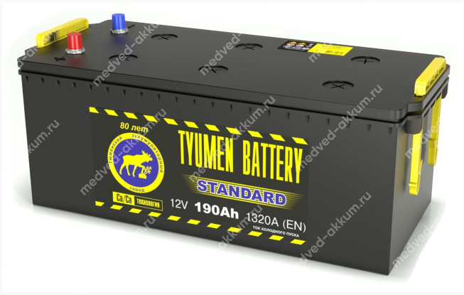 Тюмень Standard 190 Ач рос. B