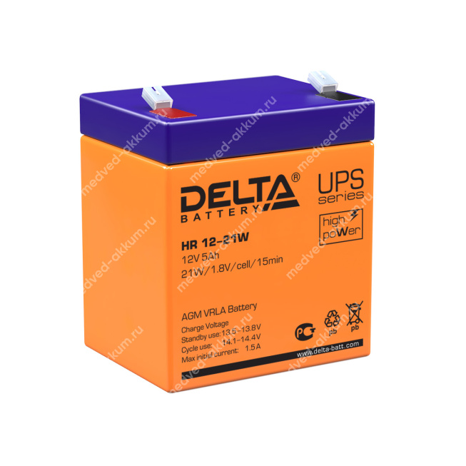 Delta HR12-21W 12V 5 Ач