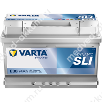 Varta Dynamic SLI 74 Ач E38 обр.низ. LB3