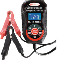 Зарядное устройство аккумулятора General Technologies GT-SC02E (6V / 12V) эл. дисплей черн пласт.